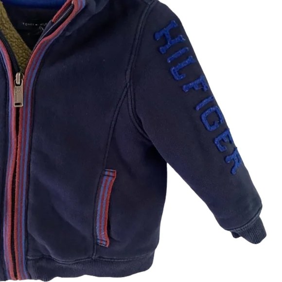 Tommy Hilfiger Hooded Sherpa Jacket 18 Months - Picture 5 of 6